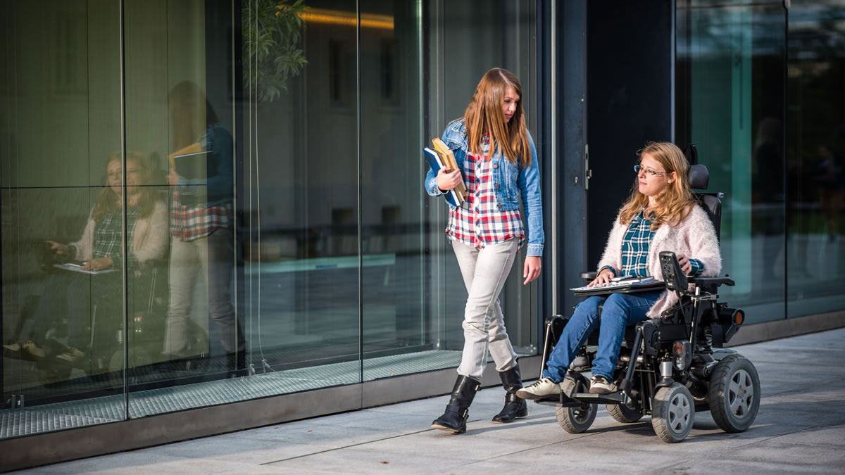 Image of two students depicting accessiblity